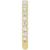 14K Yellow Gold 5/8 CTW Lab-Grown Diamond Anniversary Band