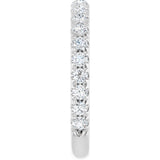 14K White Gold 1/2 CTW Natural Diamond Anniversary Band