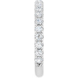 14K White Gold 1/2 CTW Natural Diamond Anniversary Band