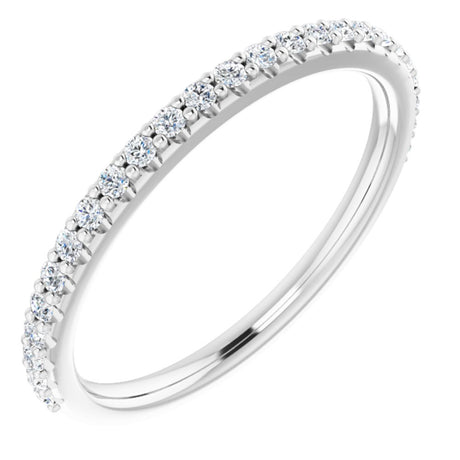 14K White Gold 1/5 CTW Natural Diamond Band