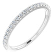 14K White 1/5 CTW Natural Diamond Band