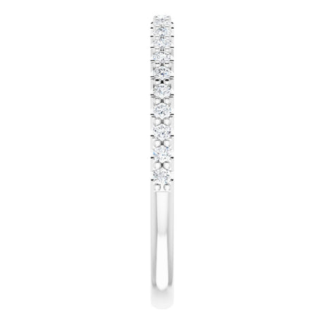 14K White Gold 1/5 CTW Natural Diamond Band