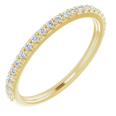 14K Yellow 1/5 CTW Natural Diamond Band