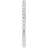14K White Gold 1/5 CTW Natural Diamond Band