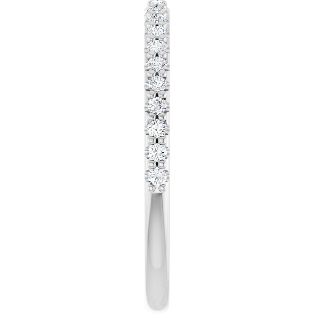 14K White 1/4 CTW Natural Diamond Band