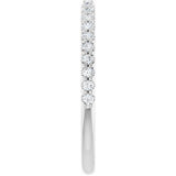 14K White 1/4 CTW Natural Diamond Band