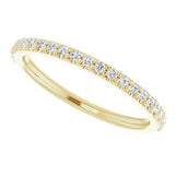 14K Yellow Gold 1/5 CTW Natural Diamond Band
