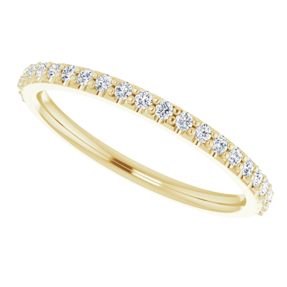 14K Yellow 1/5 CTW Natural Diamond Band