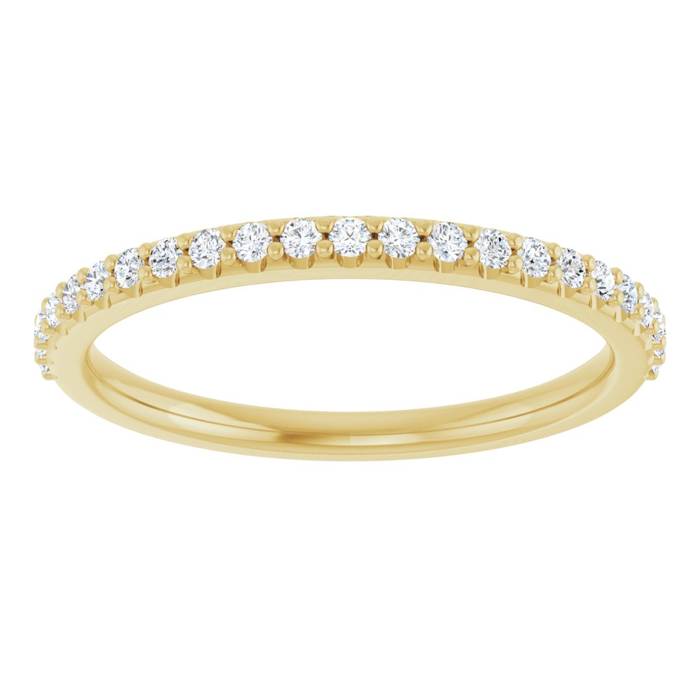 14K Yellow 1/5 CTW Natural Diamond Band