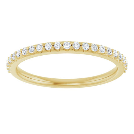 14K Yellow Gold 1/5 CTW Natural Diamond Band