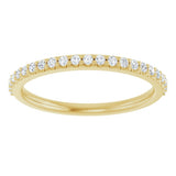 14K Yellow Gold 1/5 CTW Natural Diamond Band