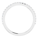 14K White Gold 1/5 CTW Natural Diamond Band