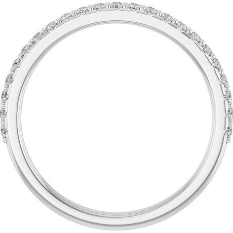 14K White 1/4 CTW Natural Diamond Band