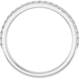 14K White 1/4 CTW Natural Diamond Band