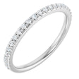 14K White 1/5 CTW Natural Diamond Band