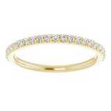 14K Yellow Gold 1/5 CTW Natural Diamond Band