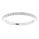14K White Gold 1/5 CTW Natural Diamond Band