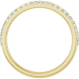 14K Yellow Gold 1/5 CTW Natural Diamond Band