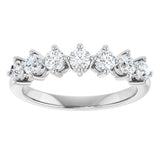 14K White Gold 3/4 CTW Natural Diamond Anniversary Band
