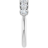 14K White Gold 3/4 CTW Natural Diamond Anniversary Band