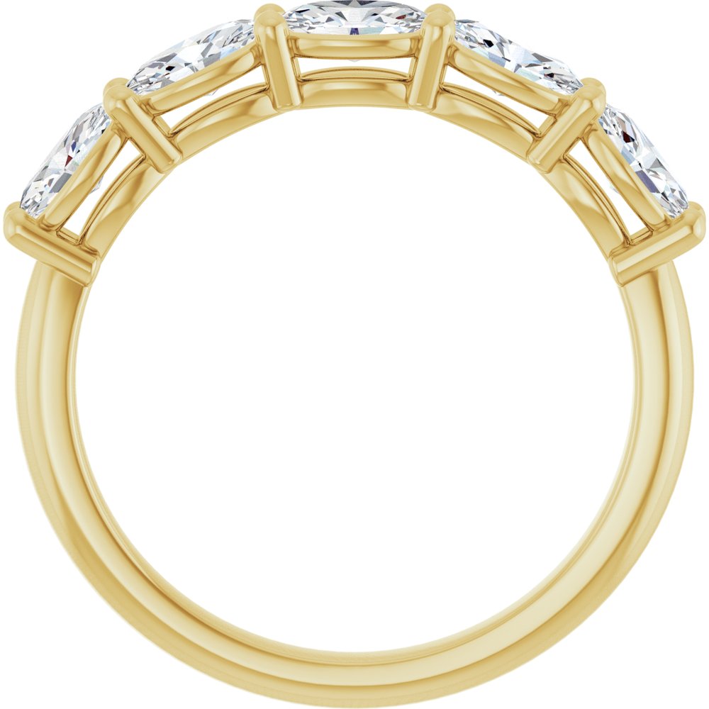 14K Yellow Gold 1 CTW Lab-Grown Diamond Anniversary Band