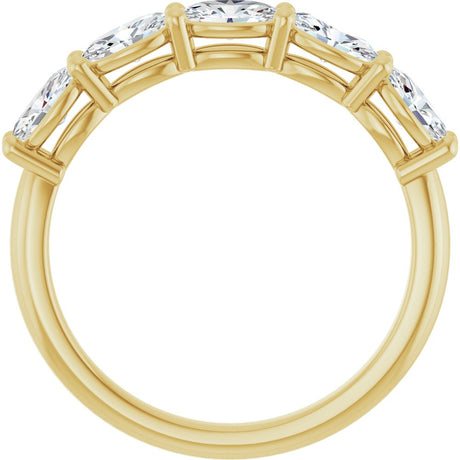 14K Yellow Gold 1 CTW Lab-Grown Diamond Anniversary Band