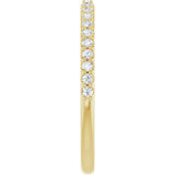 14K Yellow 1/5 CTW Natural Diamond Band