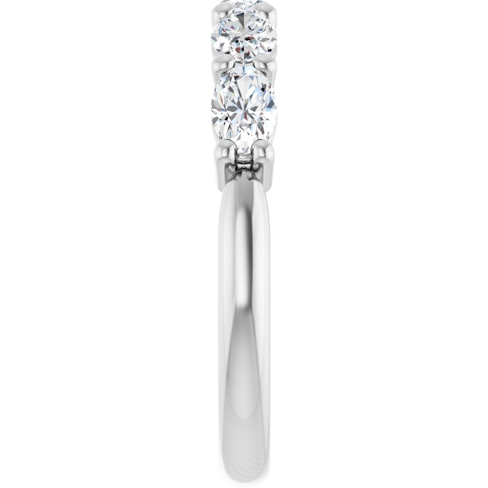 14K White Gold 1 1/6 CTW Natural Diamond Anniversary Band