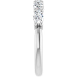 14K White Gold 1 1/6 CTW Natural Diamond Anniversary Band