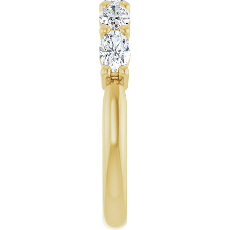 14K Yellow Gold 1 1/6 CTW Natural Diamond Anniversary Band