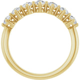 14K Yellow Gold 3/4 CTW Natural Diamond Anniversary Band