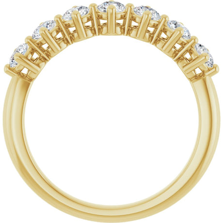 14K Yellow Gold 3/4 CTW Natural Diamond Anniversary Band