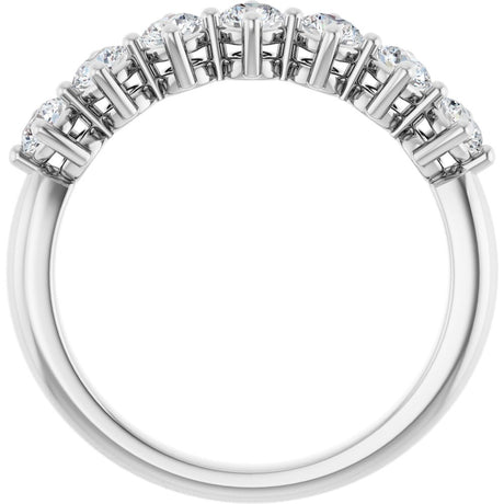 14K White Gold 3/4 CTW Natural Diamond Anniversary Band