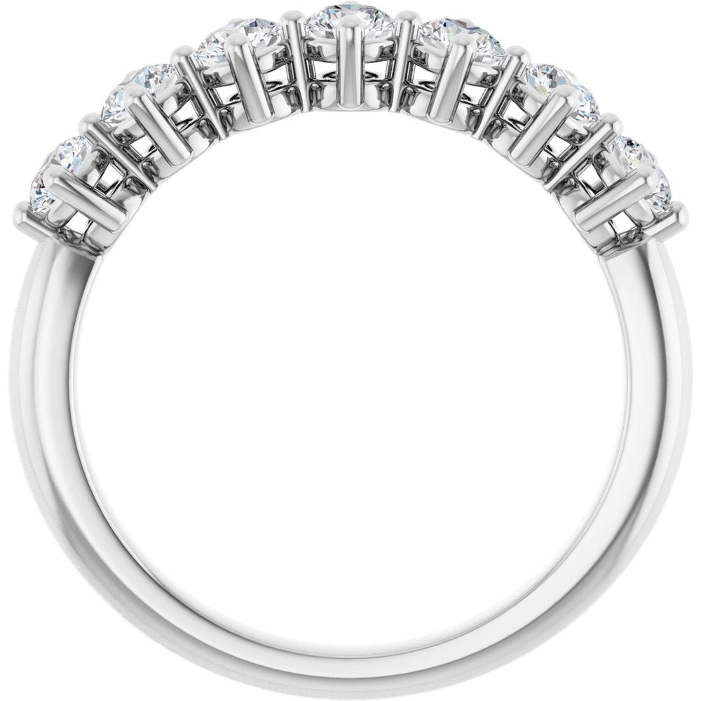 14K White Gold 3/4 CTW Natural Diamond Anniversary Band