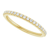 14K Yellow 1/5 CTW Natural Diamond Band