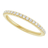 14K Yellow Gold 1/5 CTW Natural Diamond Band