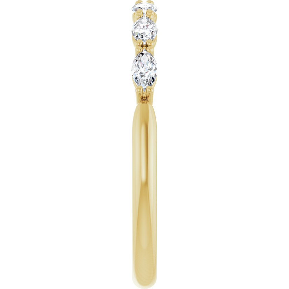14K Yellow Gold 3/8 CTW Lab-Grown Diamond Anniversary Band