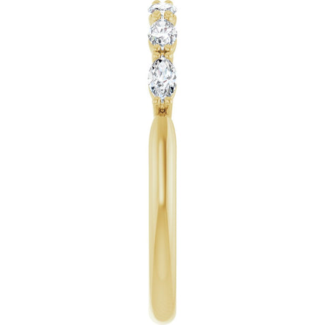 14K Yellow Gold 3/8 CTW Lab-Grown Diamond Anniversary Band