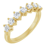 14K Yellow Gold 3/4 CTW Natural Diamond Anniversary Band