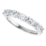 14K White Gold 1 1/6 CTW Natural Diamond Anniversary Band