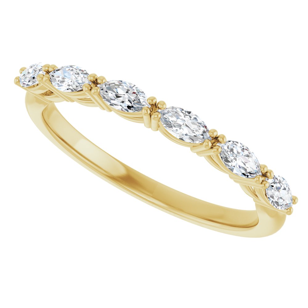 14K Yellow Gold 3/8 CTW Lab-Grown Diamond Anniversary Band