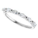 14K White Gold 3/8 CTW Lab-Grown Diamond Anniversary Band