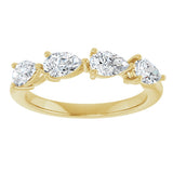 14K Yellow Gold 1 CTW Natural Diamond Anniversary Band