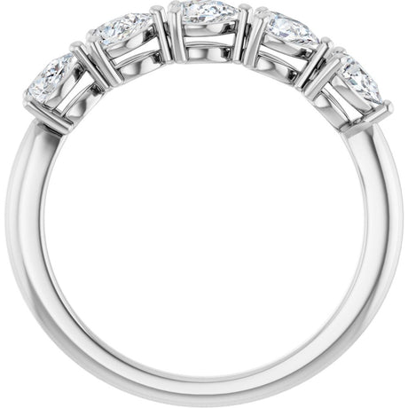 14K White Gold 5/8 CTW Lab-Grown Diamond Anniversary Band