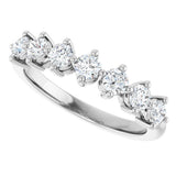 14K White Gold 3/4 CTW Natural Diamond Anniversary Band