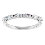 14K White Gold 3/8 CTW Lab-Grown Diamond Anniversary Band