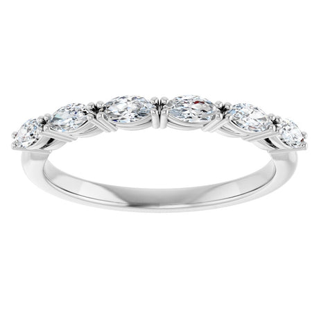 14K White Gold 3/8 CTW Lab-Grown Diamond Anniversary Band