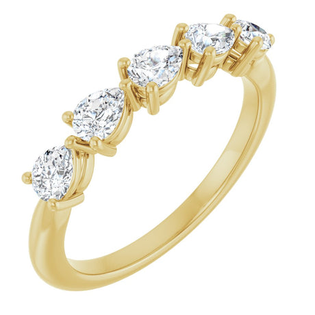 14K Yellow Gold 5/8 CTW Lab-Grown Diamond Anniversary Band