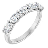 14K White Gold 1 1/6 CTW Natural Diamond Anniversary Band
