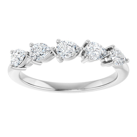 14K White Gold 5/8 CTW Lab-Grown Diamond Anniversary Band